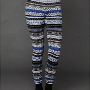 Free People Fair Isle Nordic Sweater Leggings Size XS